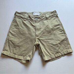 GENERAL ADMISSION tan khaki cotton‎ green shorts